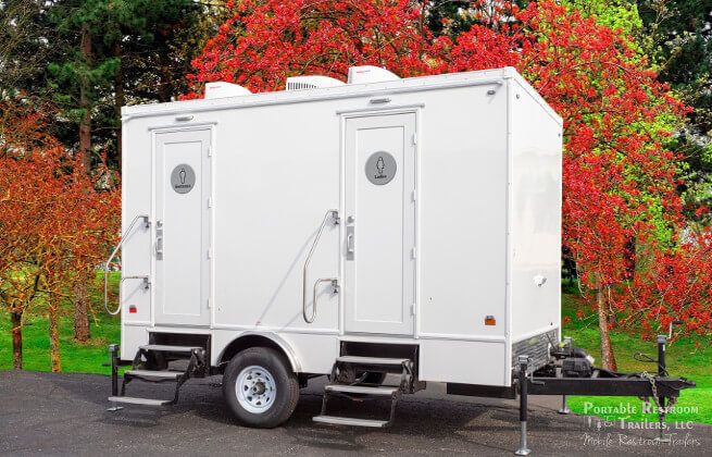 Luxury restroom trailer rentals